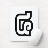 Lao / Laos Nummer Vier / 4 / ໔ (siehe/Si) Laotian Mousepad (Mit Mouse)