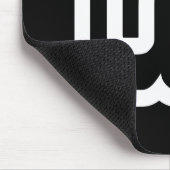 Lao / Laos Nummer Vier / 4 / ໔ (siehe/Si) Laotian Mousepad (Ecke)