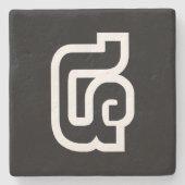 Lao / Laos Nummer Vier / 4 / ໔ (siehe/Si) Laotian Steinuntersetzer (Vorderseite)