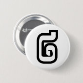Lao / Laos Nummer Zwei / 2 / ໒ (Song) Laotian Button (Vorne & Hinten)