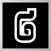 Lao / Laos Nummer Zwei / 2 / ໒ (Song) Laotian Poster (Vorne)