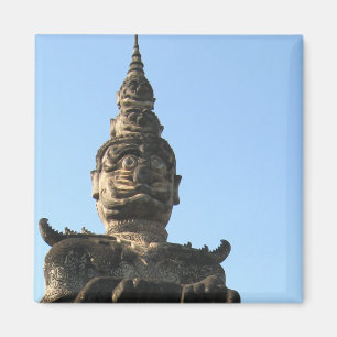 Lao Riese Wächter .. Buddha Park, Vientiane, Laos Magnet