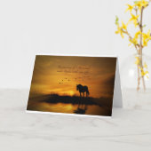 Lao Tzu berühmtes Zitat Ermutigung Pferd Karte (Gelbe Blume)