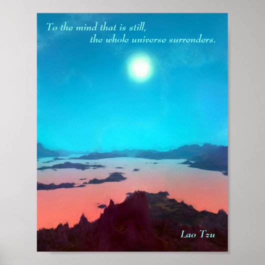 Lao Tzu Custom Quote Aquarius Prime Scifi Poster (Vorne)