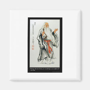 Lao Tzu Die Natur Eilt Nie Zitate Geschenke & T-Sh Magnet