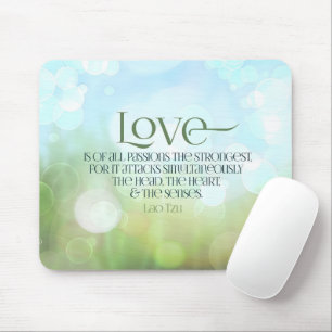 Lao Tzu Inspiration Zitat "Liebe" Mousepad