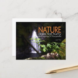 Lao Tzu Inspiration Zitat "Natur" Postkarte