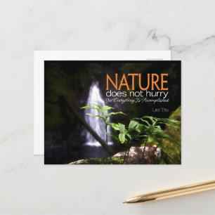 Lao Tzu Inspiration Zitat "Natur" Postkarte