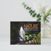 Lao Tzu Inspiration Zitat "Natur" Postkarte (Stehend Vorderseite)