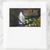 Lao Tzu Inspiration Zitat "Natur" Rechteckiger Aufkleber (Tasche)