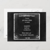 Lao Tzu Inspiration Zitat zu einem Chalkboard-Desi Postkarte (Vorne/Hinten)