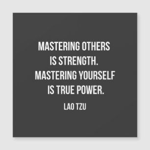 Lao Tzu Inspirationszitat Magnetkarte