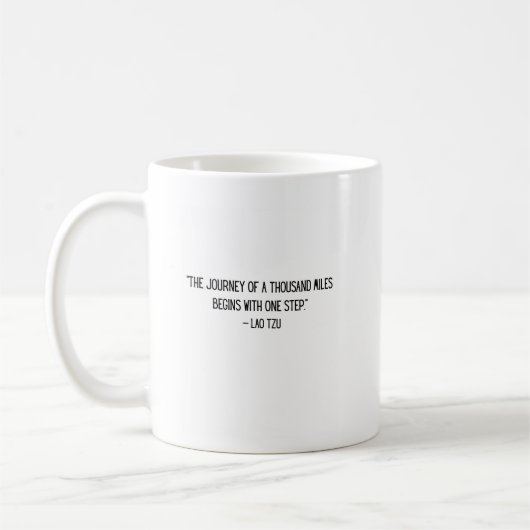 Lao Tzu Motivations-Kaffeetasse Kaffeetasse (Links)