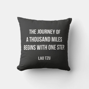 Lao Tzu Motivationszitat. Kissen