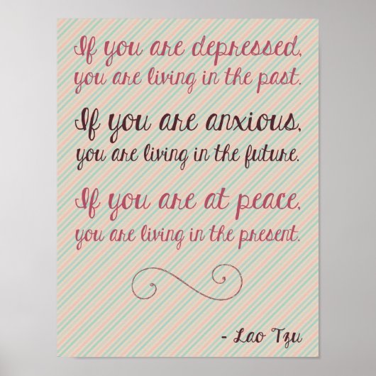 Lao Tzu Motivierend Zitat Poster 8.5 x 11 (Vorne)