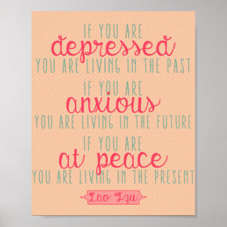 Lao Tzu Motivierend Zitat Print - 8 x 10" Poster