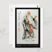 Lao Tzu Nature Hurries Zitat Geschenke und T-Shirt Postkarte (Vorne/Hinten)