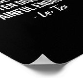 Lao Tzu New Beginnings Quote Poster (Ecke)