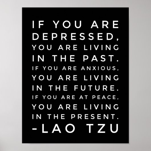 Lao Tzu Philosophie Poster (Vorne)