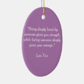 Lao Tzu Platte Keramik Ornament (Rechts)