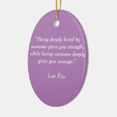 Lao Tzu Platte Keramik Ornament (Links)