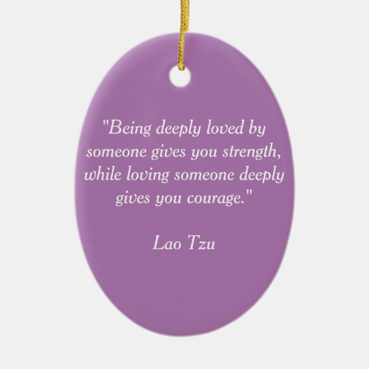 Lao Tzu Platte Keramik Ornament (Vorne)