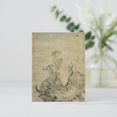 Lao tzu reiten sein Ochse, Chinesisch, Ming Dynast Postkarte (Stehend Vorderseite)