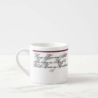 Lao-tzu-Zitat - Tao 90er Style Espressotasse