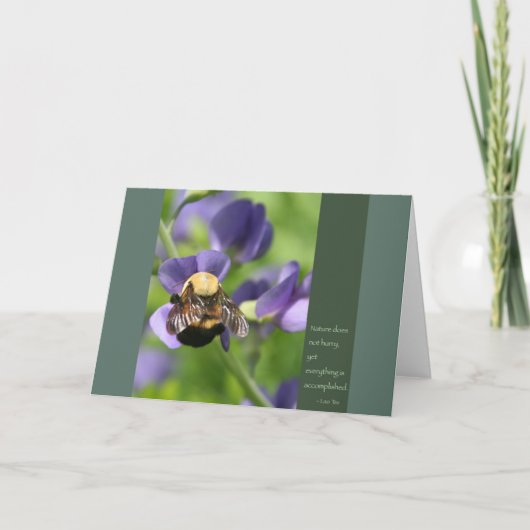 Lao Tzu Zitatkarte Karte (Vorderseite)