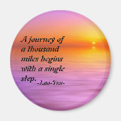 Lao-Tzu zitieren inspirierender Magnet (Vorne)