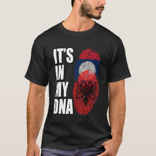 Lao- und albanische DNA-Heritage T-Shirt
