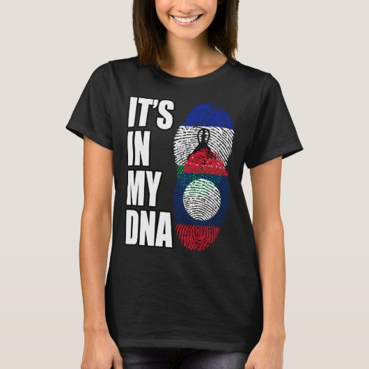 Lao- und Basotho-Mix-DNA-Heritage T-Shirt (Vorderseite)
