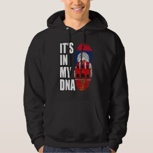 Lao und Gibraltar Mix-DNA-Flagge Hoodie