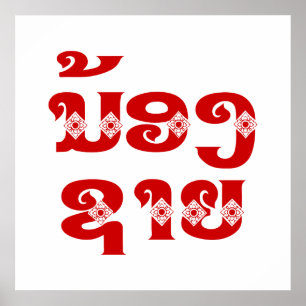 Lao (Young) Brother - ນ້ ອ ​ ຊ າ / Nong Sai - Laos Poster