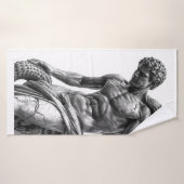 Laocoon and His Sons - Black Marble Art Badehandtuch (Badehandtuch)