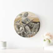 Laocoon und seine Söhne Antike Skulptur Große Wanduhr (Zuhause)