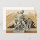 Laocoon und seine Söhne Antike Skulptur Postkarte (Vorne/Hinten)