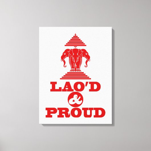 LAO'D & PROUD LEINWANDDRUCK (Vorderseite)