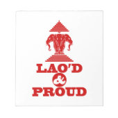 LAO'D & PROUD NOTIZBLOCK (Vorderseite)