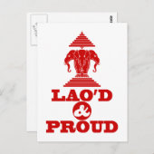 LAO'D & PROUD POSTKARTE (Vorne/Hinten)