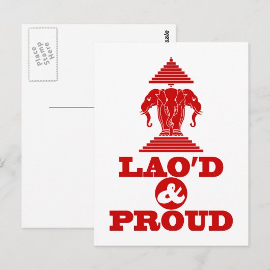 LAO'D & PROUD POSTKARTE (Vorne/Hinten)