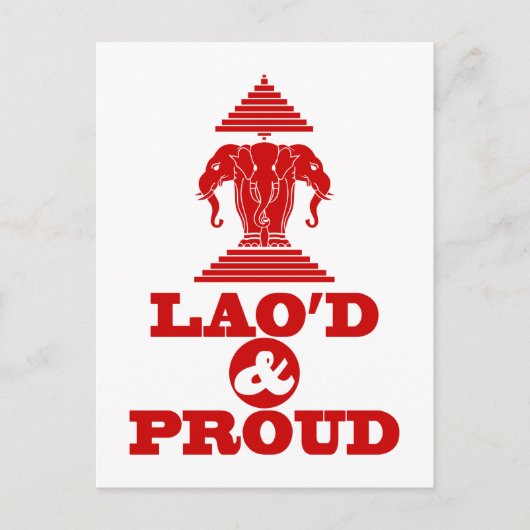 LAO'D & PROUD POSTKARTE (Vorderseite)