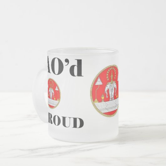 LAO'd u. STOLZE mattierte Tasse (Vorderseite Links)