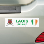 Laois Ireland Wappen und Irish Flag Autoaufkleber (Auf Auto)