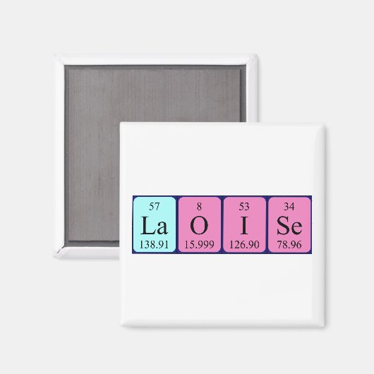 Laoise Periodenmagnet Magnet (Vorderseite/Rückseite)