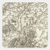 Laon Quadratischer Aufkleber (Vorderseite)