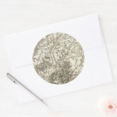 Laon Runder Aufkleber (Umschlag)