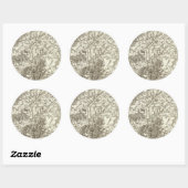 Laon Runder Aufkleber (Blatt)