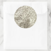 Laon Runder Aufkleber (Tasche)