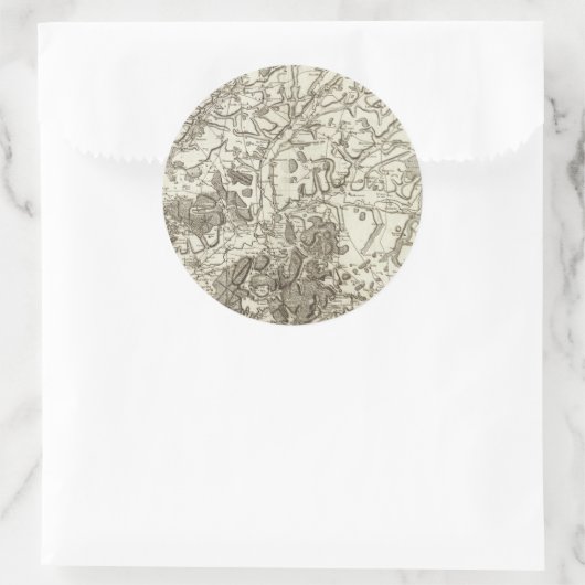 Laon Runder Aufkleber (Tasche)